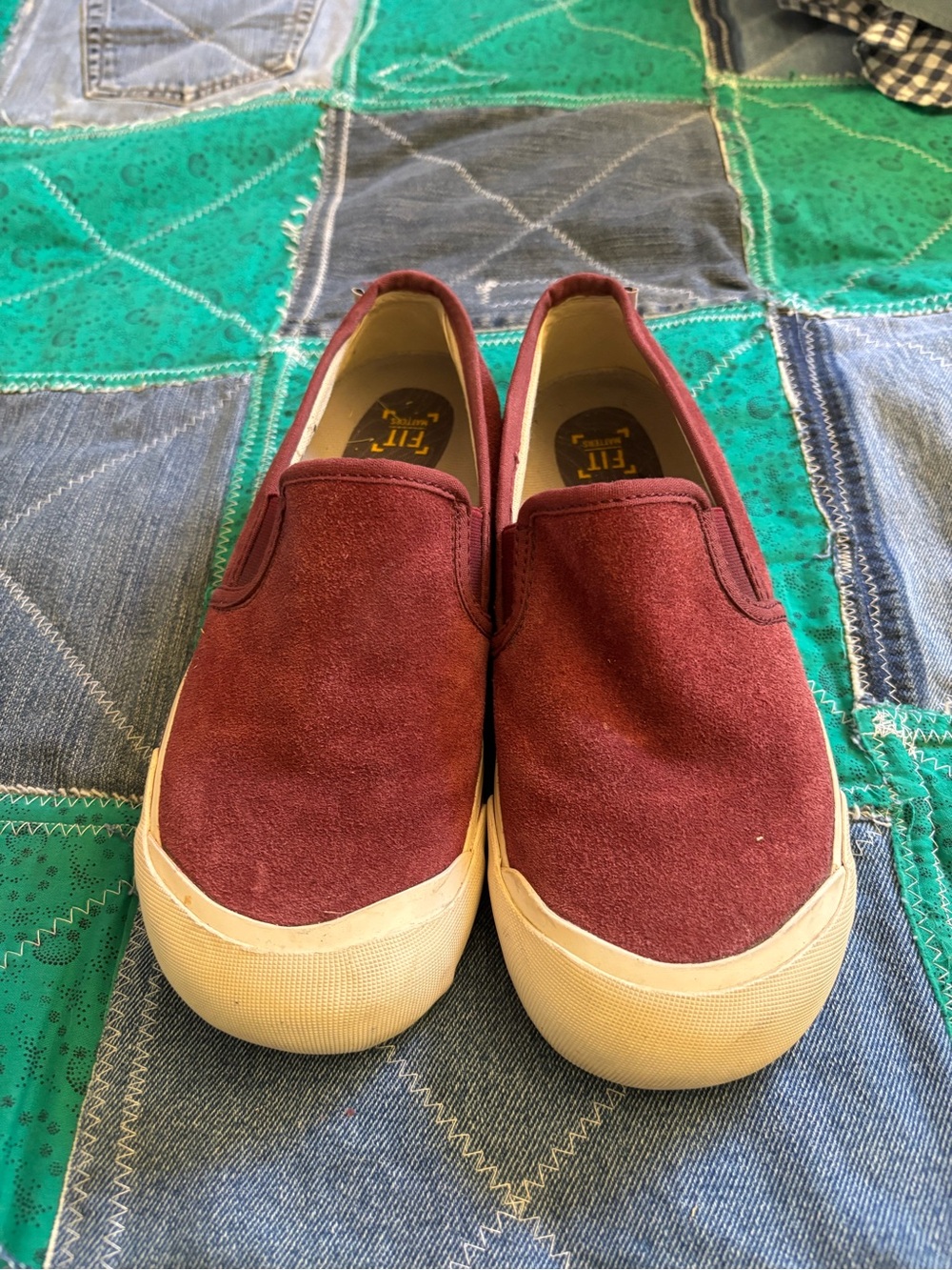 Keen Women’s Slip-On Loafers in Burgundy Suede